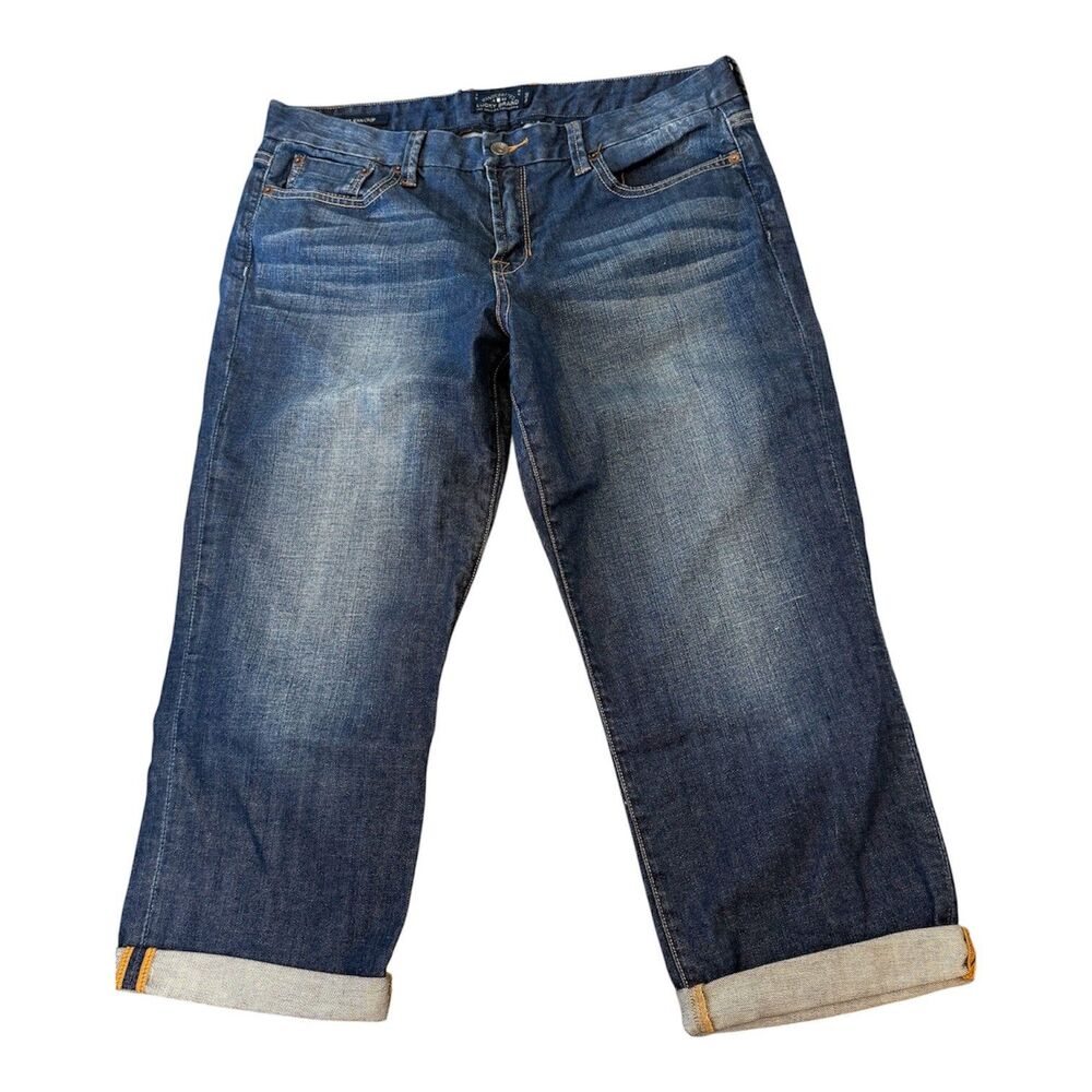 Lucky Brand Sweet Jean Crop Jeans Size 14/32 Blue Dark Wash Academia